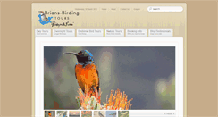 Desktop Screenshot of brians-birding.co.za